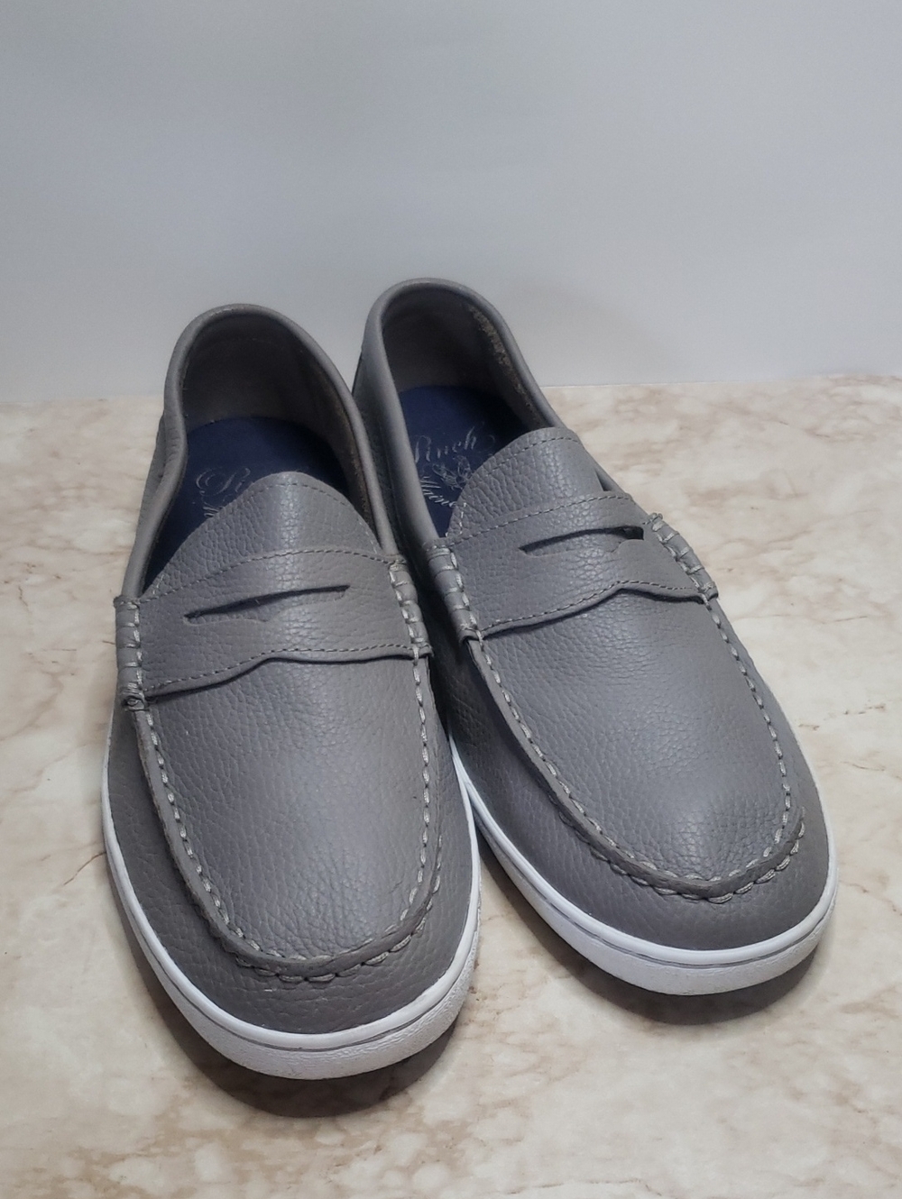 Cole Haan Classic Gray Men’s Slip-On Penny Loafers Size 11.5 - Picture 2 of 5
